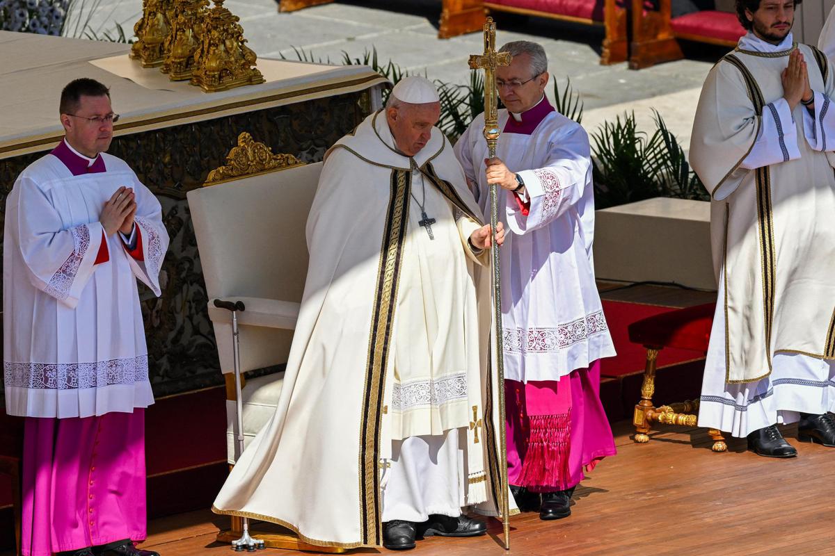 Pasqua 2023 Papa Presiede Messa A San Pietro 45 Mila I Fedeli In Piazza